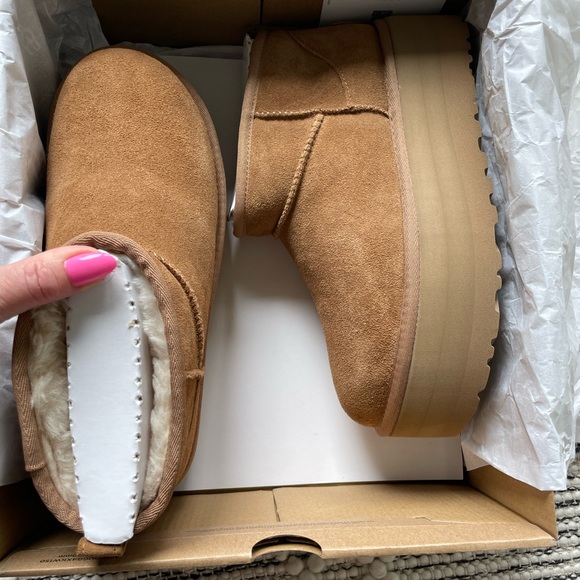 Real Ugg Ultra Mini Platform Chestnut - Picture 3 of 11